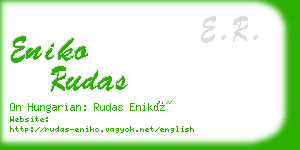 eniko rudas business card